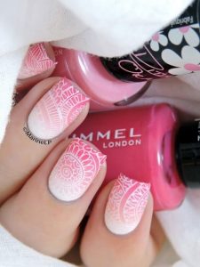 Pink And White Batik Inspired Design