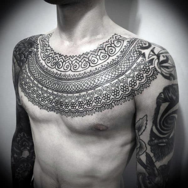 Tribal Clavicle Tattoos