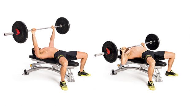 Bench press. Workout to Build a Bigger Chest