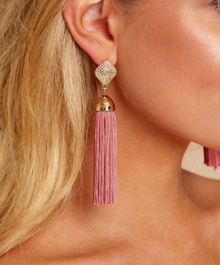 Tassel Earrings are a Great Accent to Your Patterned Top