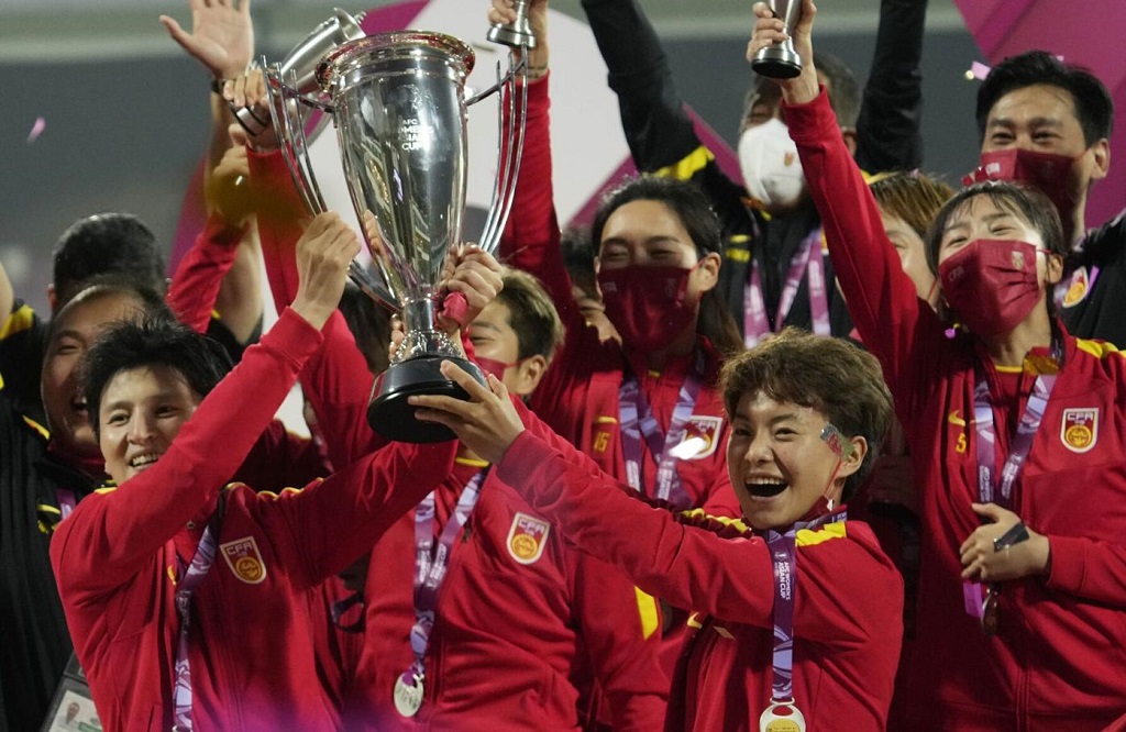 Chinese Women's Soccer Team Beat South Korea to Win the Asian Cup
